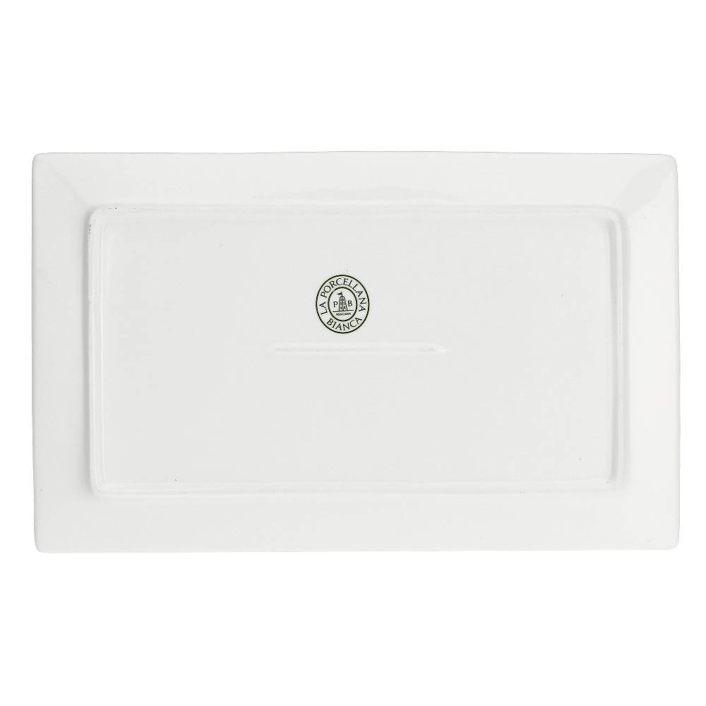 La Porcellana Bianca Set 3 Vassoii Rettangolari 28x17 cm Essenziale Gourmet Vendita Economica