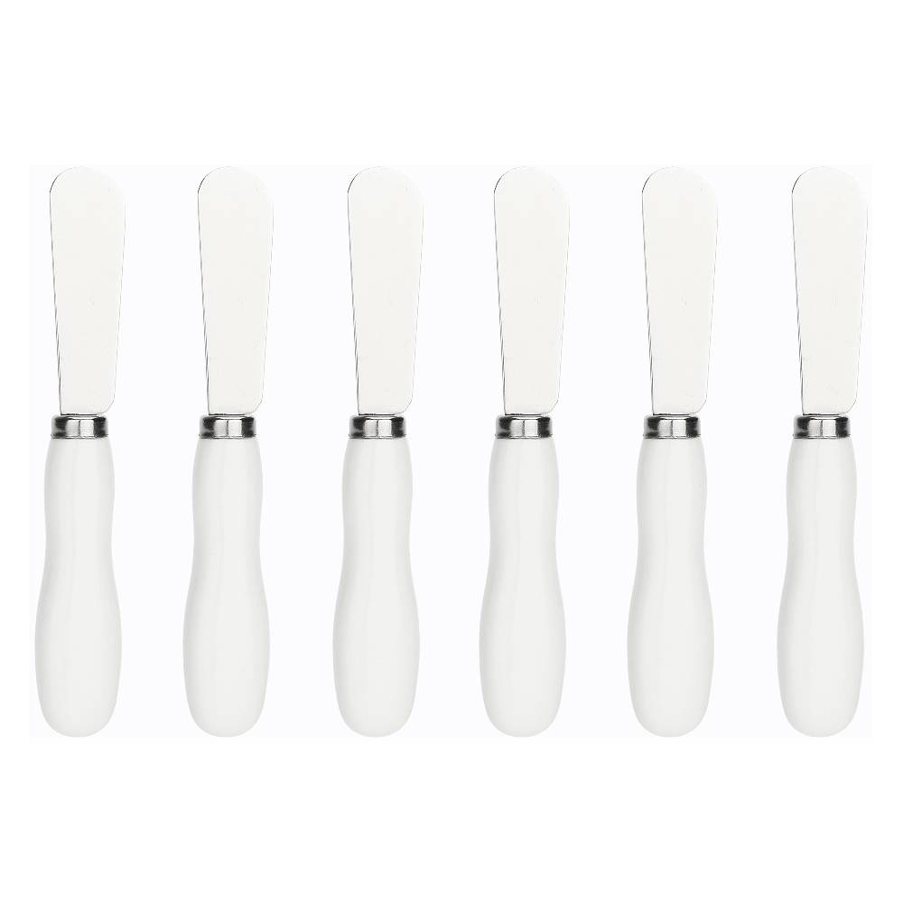 La Porcellana Bianca Set 6 Spalmaburro 13 cm Pienza Offerta esclusiva
