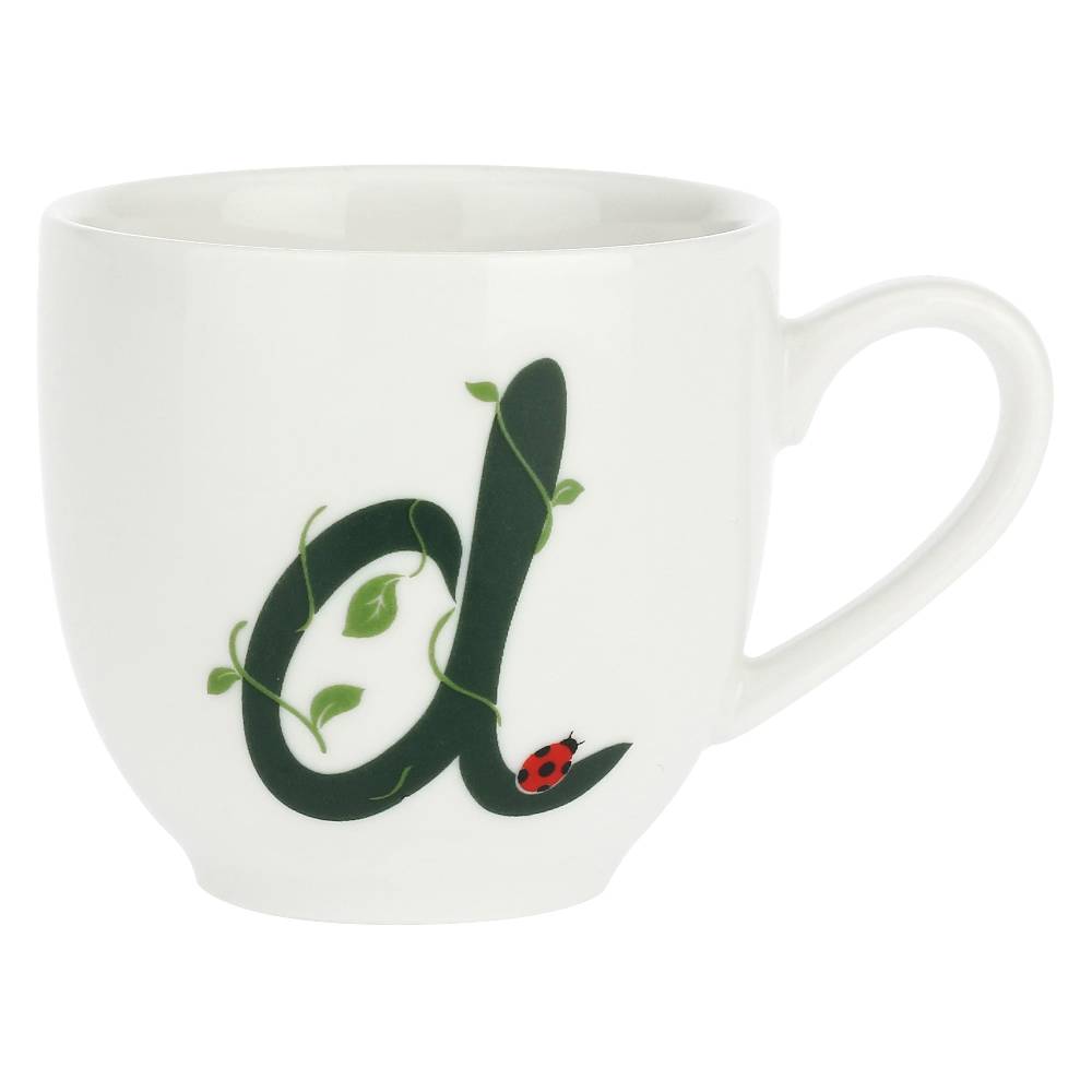 La Porcellana Bianca Gift Box Tazza Caffè con piattino Lettera 'D' Solotua 50% di sconto con spedizione gratuita