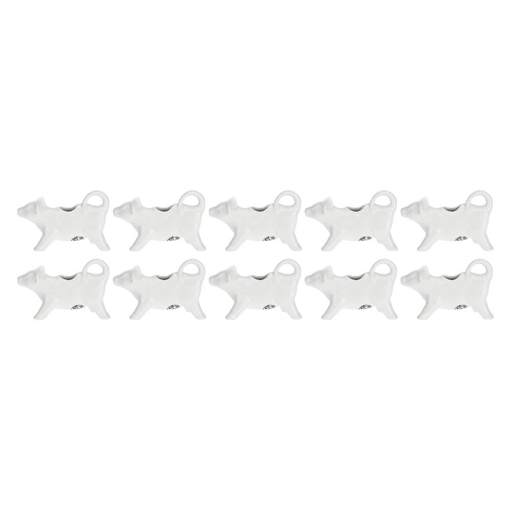La Porcellana Bianca Set 10 Lattiere 12 cm Mucchine Sottocosto