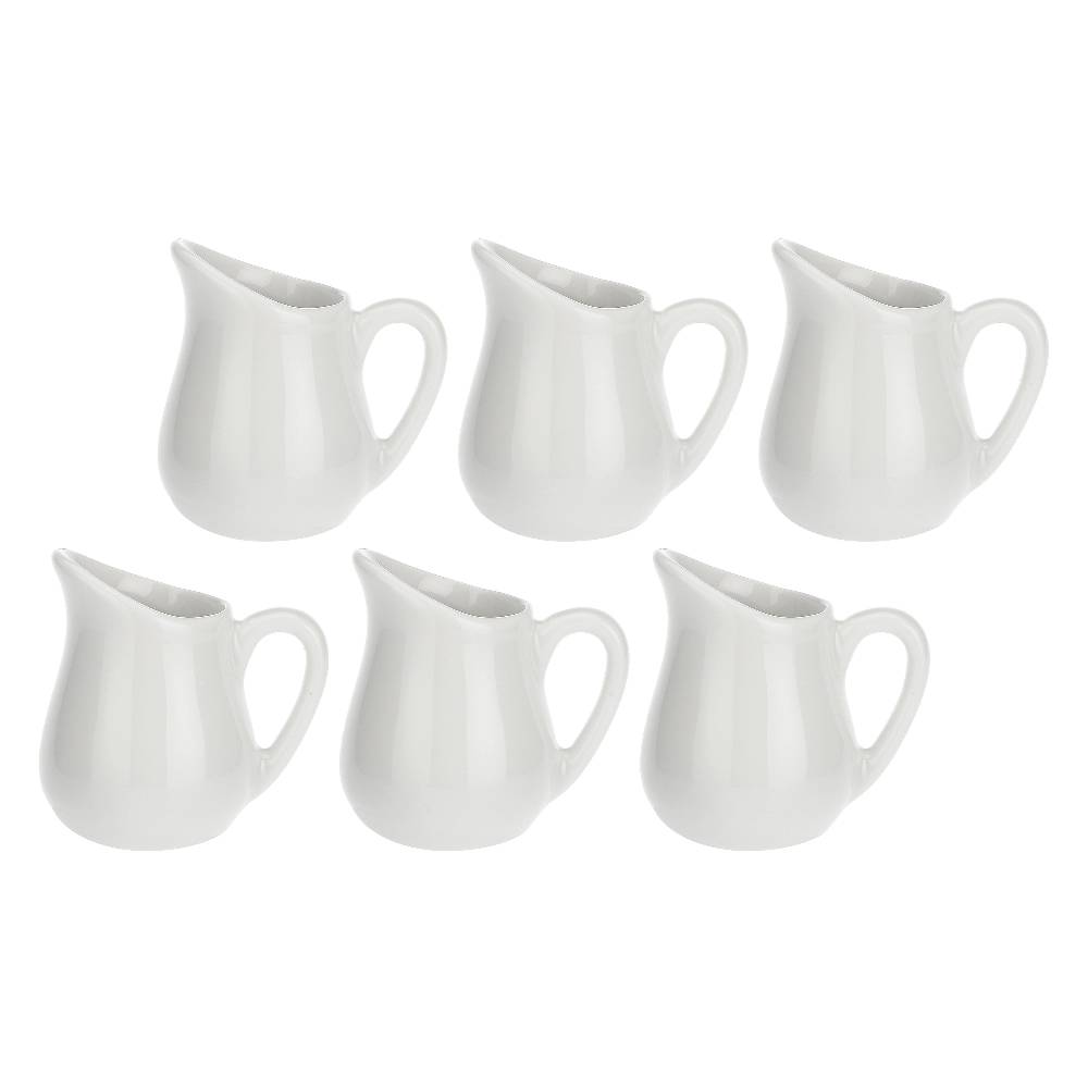 La Porcellana Bianca Set 6 cremiere con manico 25 cc Corte Convenienza