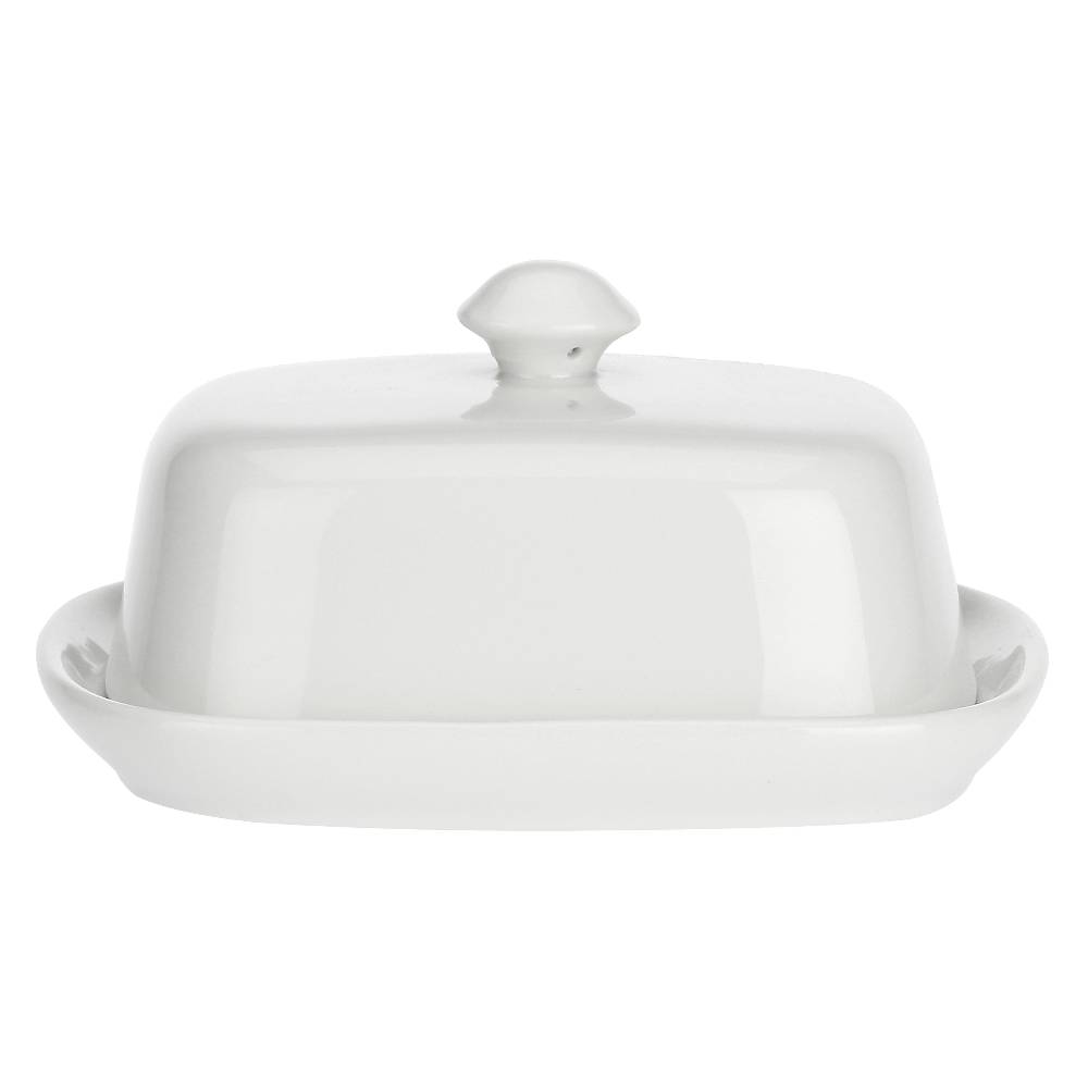 La Porcellana Bianca Burriera con coperchio 12x9,5 cm Terrine Offerta