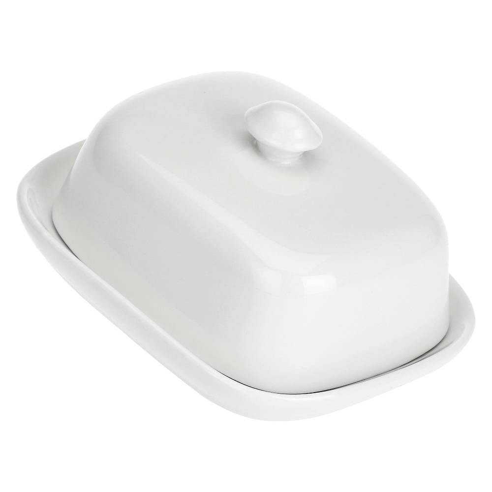 La Porcellana Bianca Burriera con coperchio 12x9,5 cm Terrine Offerta