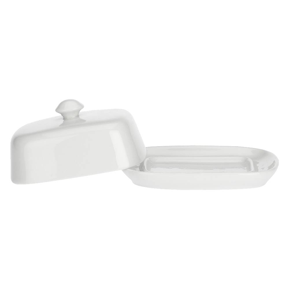 La Porcellana Bianca Burriera con coperchio 14x11 cm Terrine Outlet