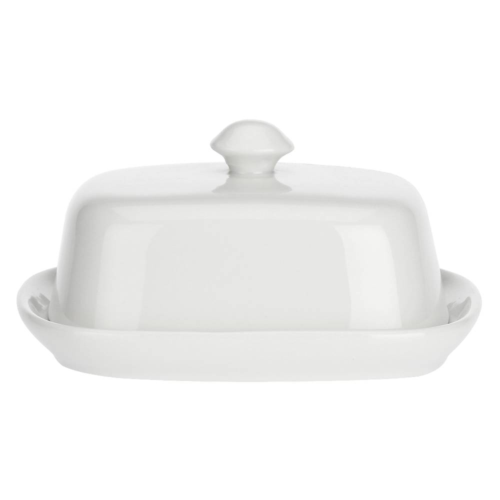 La Porcellana Bianca Burriera con coperchio 14x11 cm Terrine Outlet