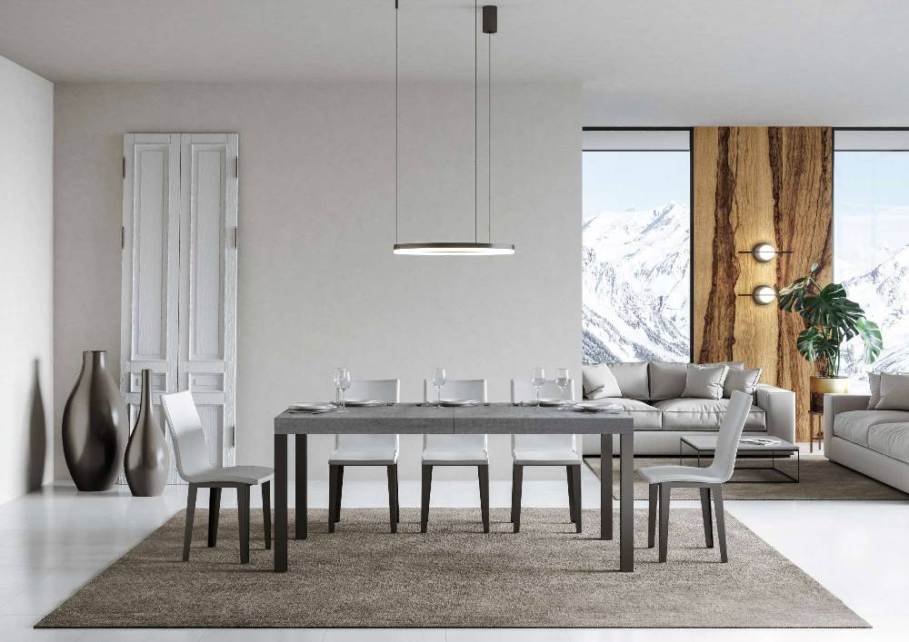 Itamoby Tavolo allungabile 90×180/284 cm Everyday Premium Cemento telaio Antracite Acquista Ora