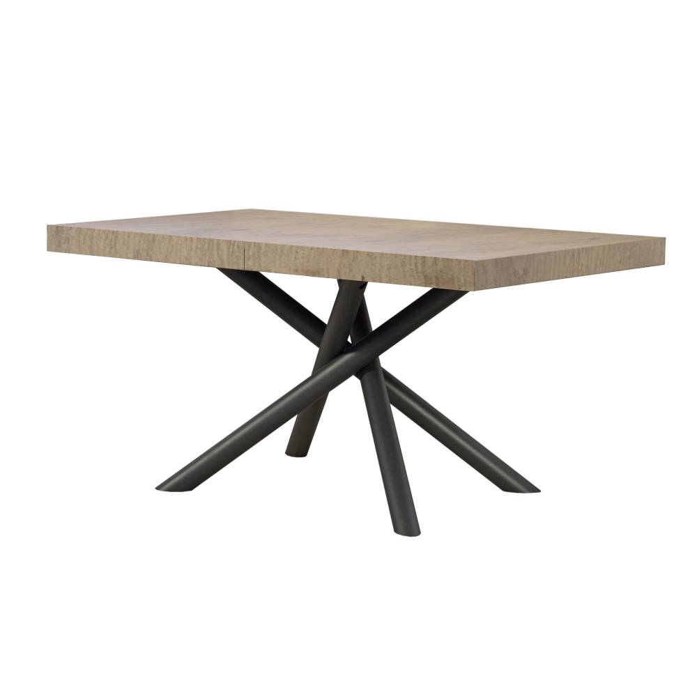 Itamoby Tavolo allungabile 90×180/284 cm Famas Premium Quercia Natura telaio Antracite Offerta per la Festa della Mamma