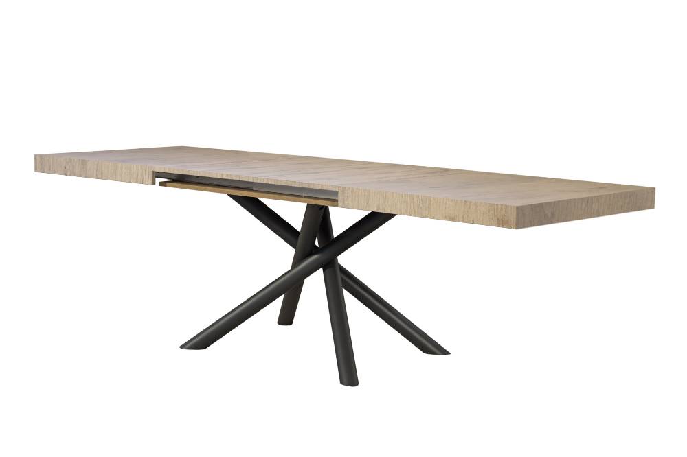 Itamoby Tavolo allungabile 90×180/284 cm Famas Premium Quercia Natura telaio Antracite Offerta per la Festa della Mamma