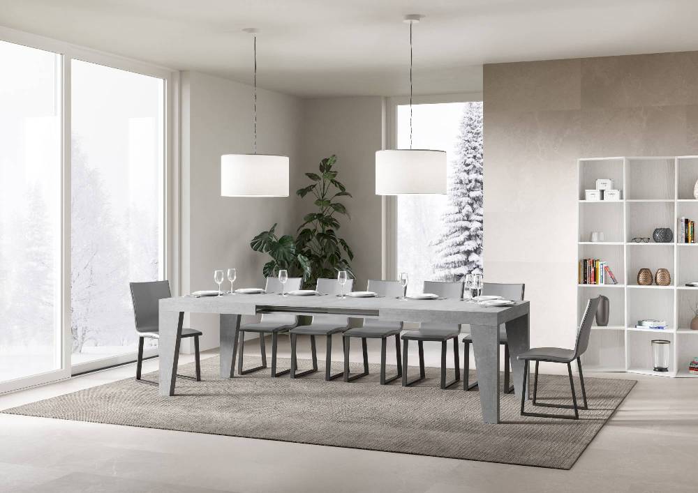 Itamoby Tavolo Naxy Allungabile Cemento 90×160 Allungato 264 Comprane uno, ottenene uno gratis