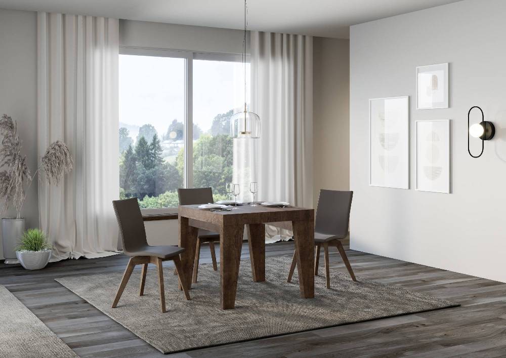 Itamoby Tavolo Naxy Allungabile Noce 90×90 Allungato 246 Offerta settimanale