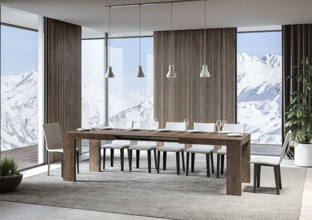 Itamoby Tavolo Roxell Allungabile Noce 90×160 Allungato 420 Promozione temporanea