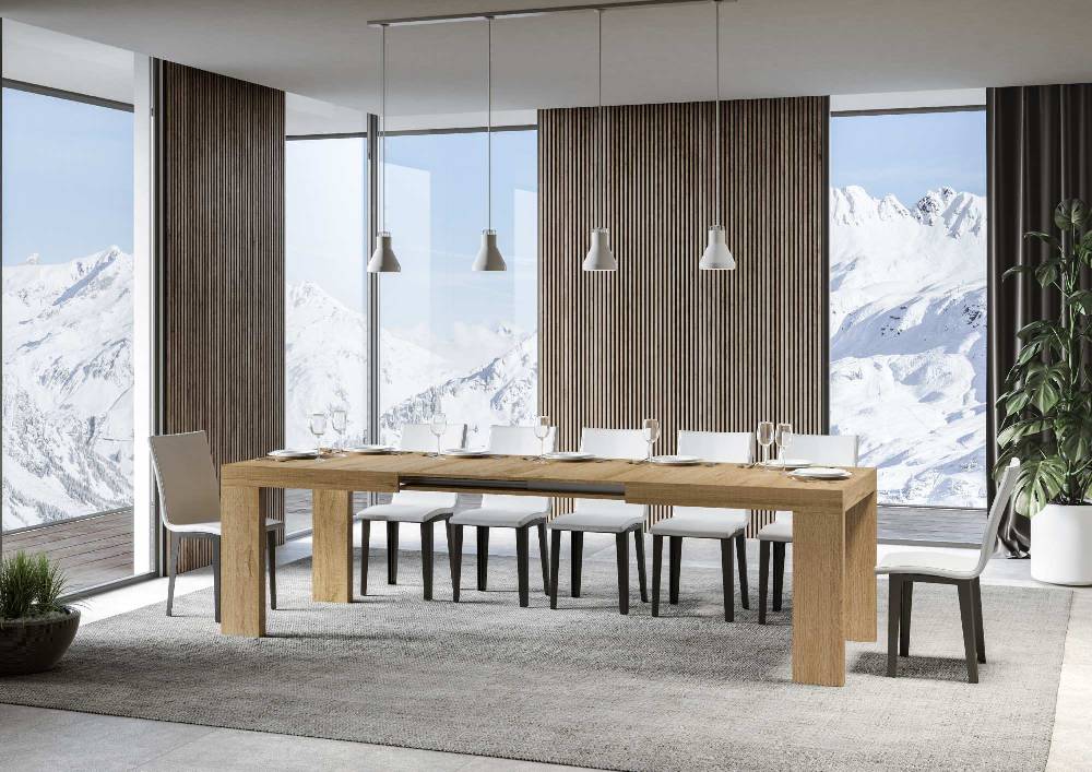 Itamoby Tavolo Roxell Allungabile Quercia Natura 90×160 Allungato 420 Fino al 60% di sconto