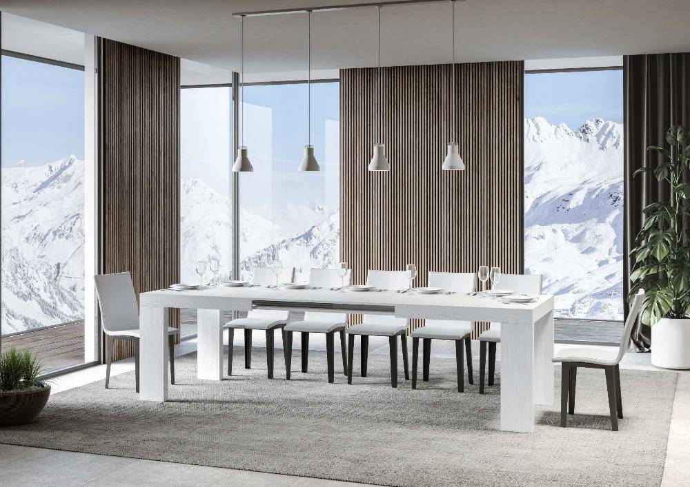 Itamoby Tavolo Roxell Allungabile Bianco Frassino 90×160 Allungato 420 Fino al 65% di sconto