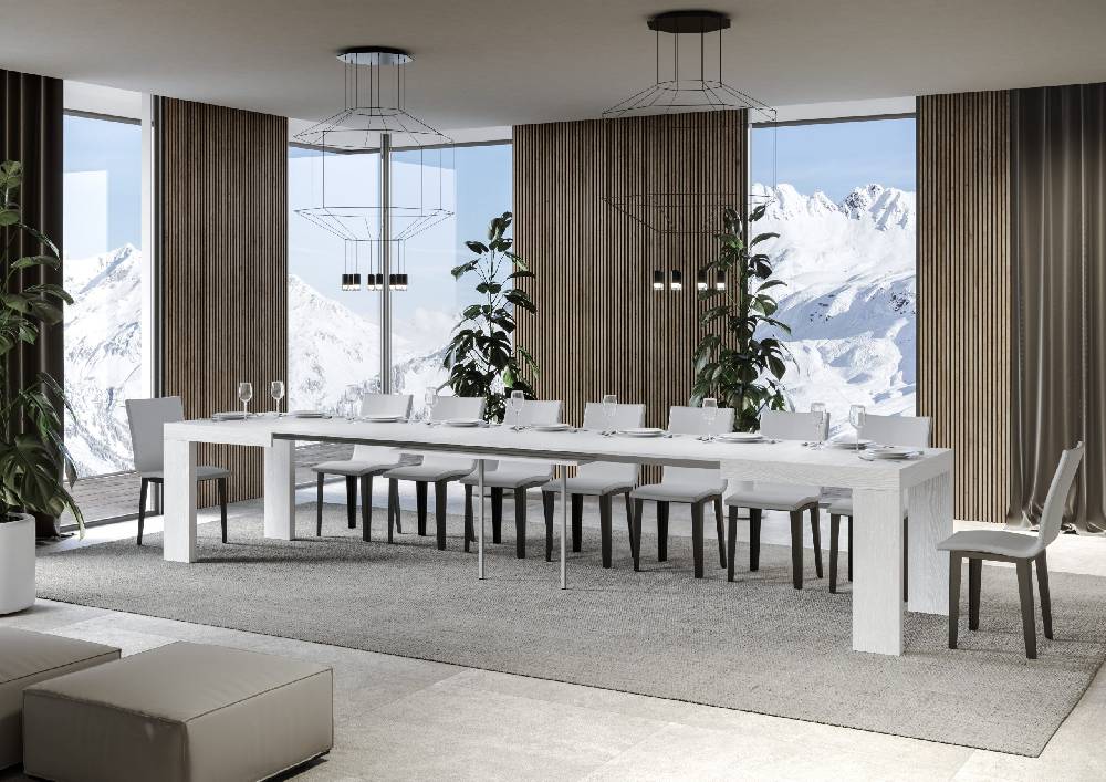 Itamoby Tavolo Roxell Allungabile Bianco Frassino 90×160 Allungato 420 Fino al 65% di sconto