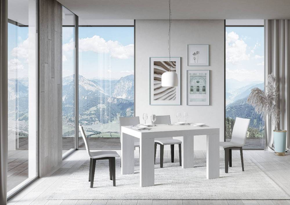 Itamoby Tavolo Roxell Allungabile Bianco Frassino 90×130 Allungato 390 Fino al 55% di sconto