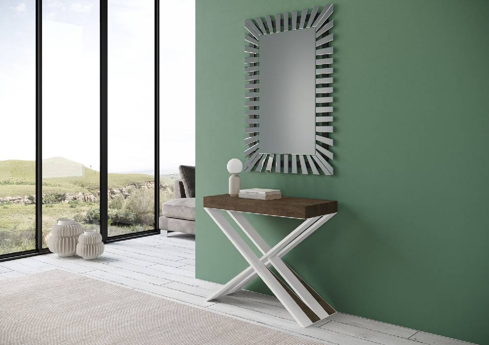 Itamoby Consolle Diago Small Noce telaio bianco Vendita Calda