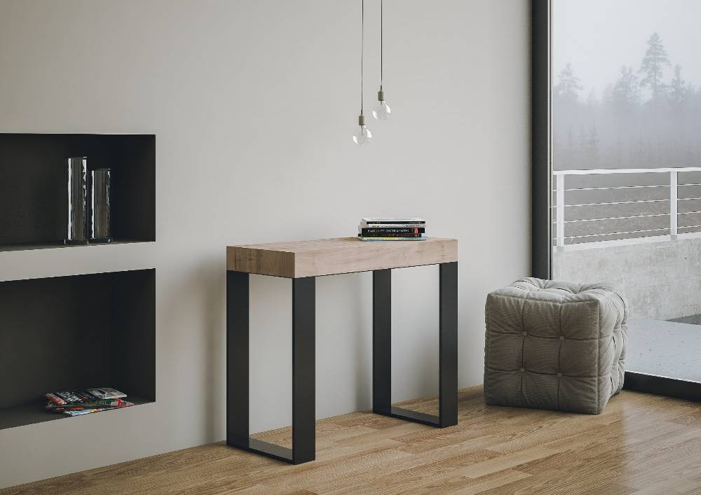 Itamoby Consolle Tecno Premium Quercia Natura telaio Antracite Nuovi prodotti