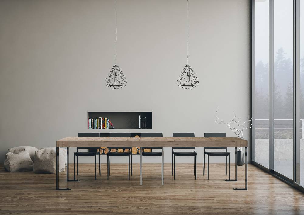 Itamoby Consolle Tecno Premium Quercia Natura telaio Antracite Nuovi prodotti
