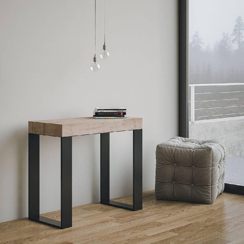 Itamoby Consolle Tecno Quercia Natura telaio Antracite Comprane uno, ottenene uno gratis