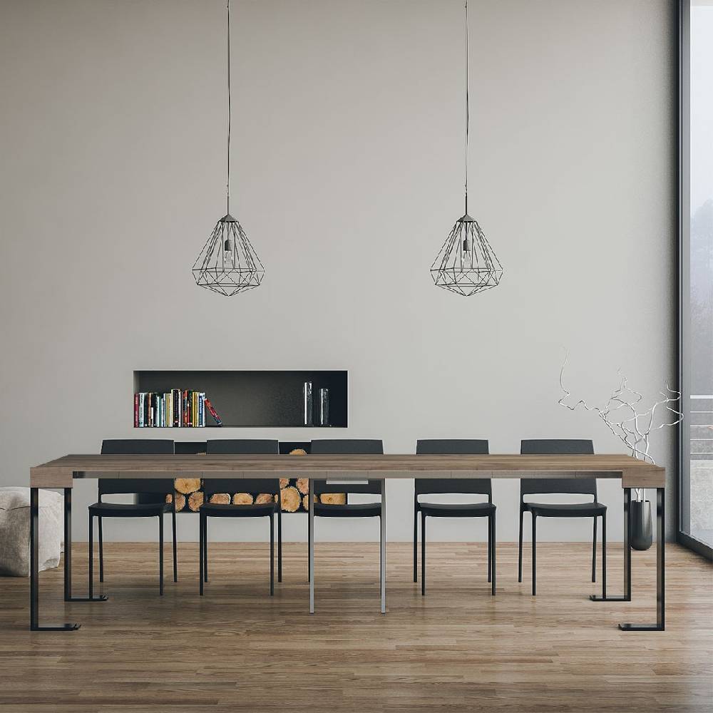 Itamoby Consolle Tecno Quercia Natura telaio Antracite Comprane uno, ottenene uno gratis