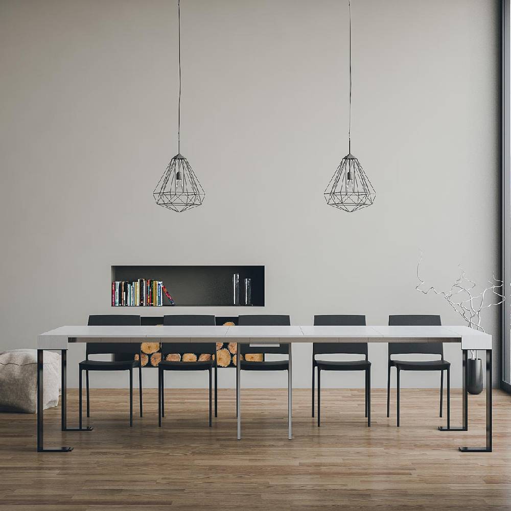 Itamoby Consolle Tecno Bianco Frassino telaio Antracite Offerte giornaliere