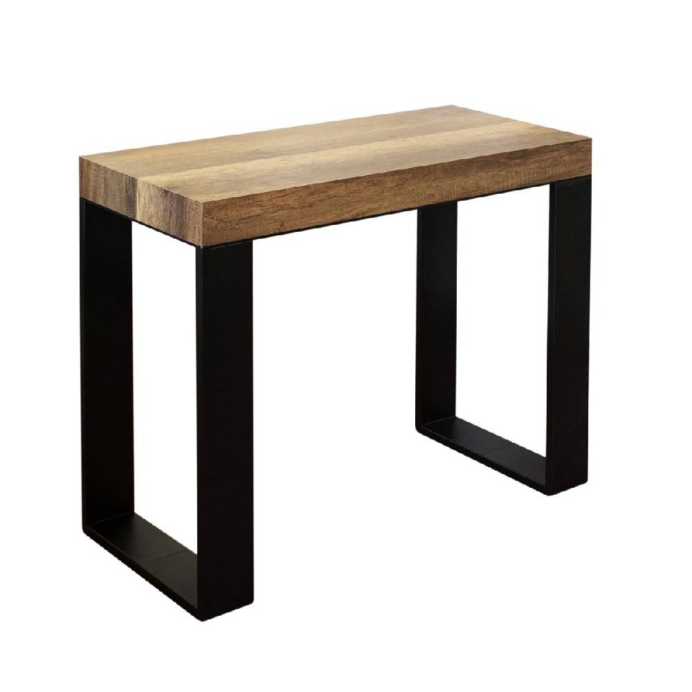 Itamoby Consolle Tecno Small Noce telaio Antracite Ritorno libero