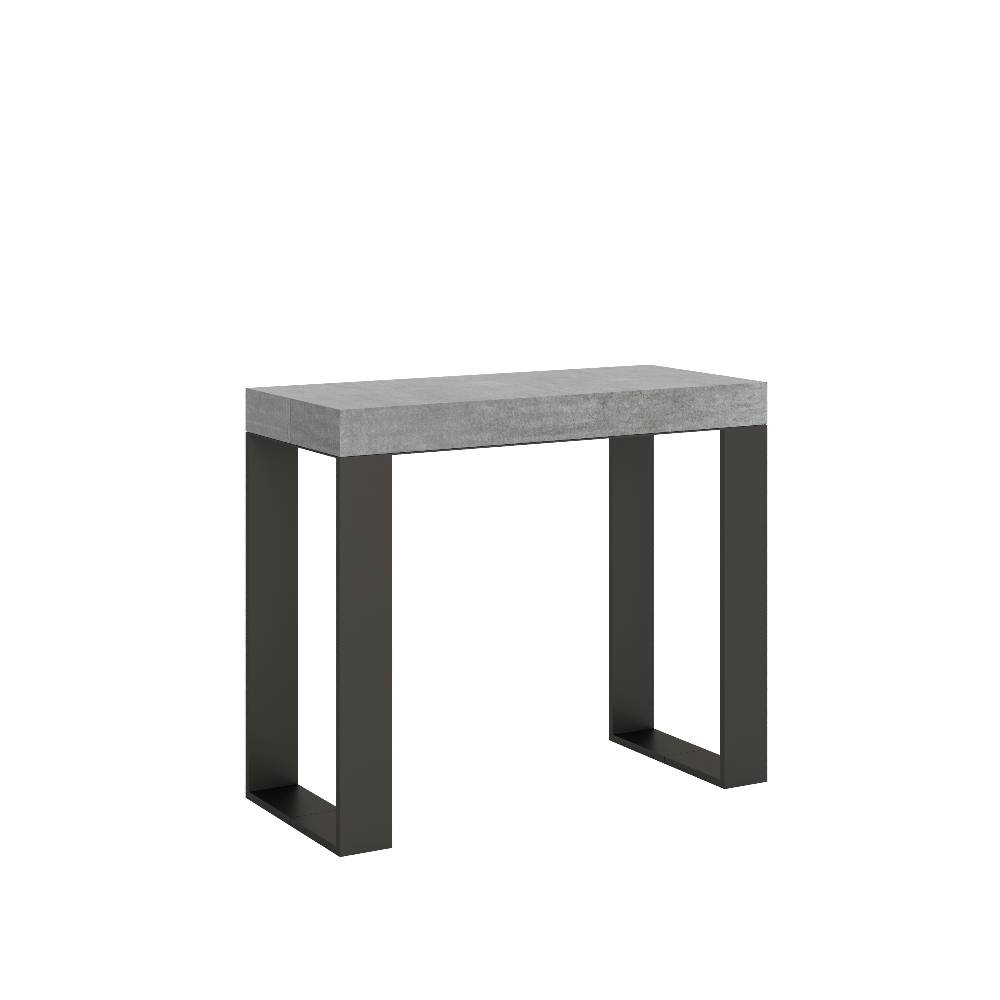 Itamoby Consolle Tecno Small Cemento telaio Antracite