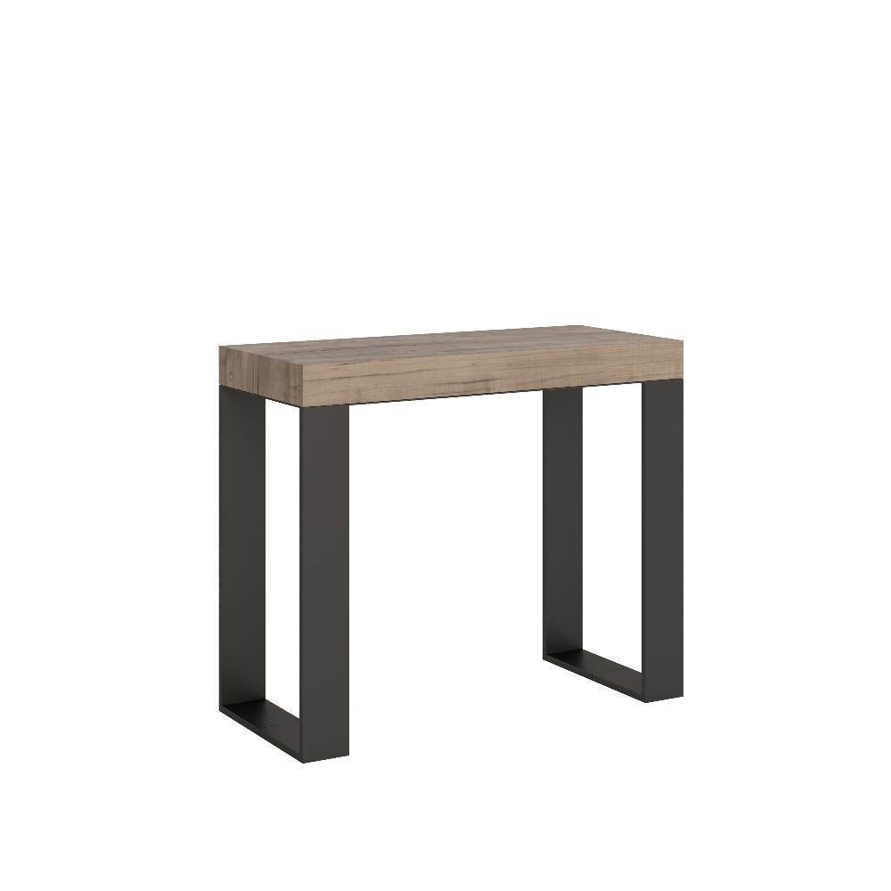Itamoby Consolle Tecno Small Quercia Natura telaio Antracite Ultimi tre giorni