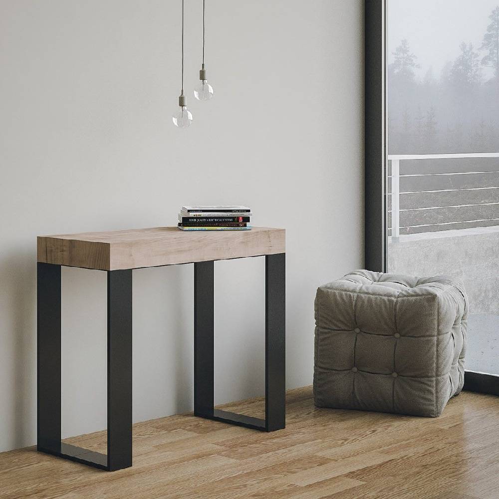Itamoby Consolle Tecno Small Quercia Natura telaio Antracite Ultimi tre giorni
