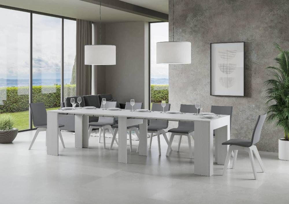 Itamoby Consolle New Extra Bianco Frassino Ultimo giorno