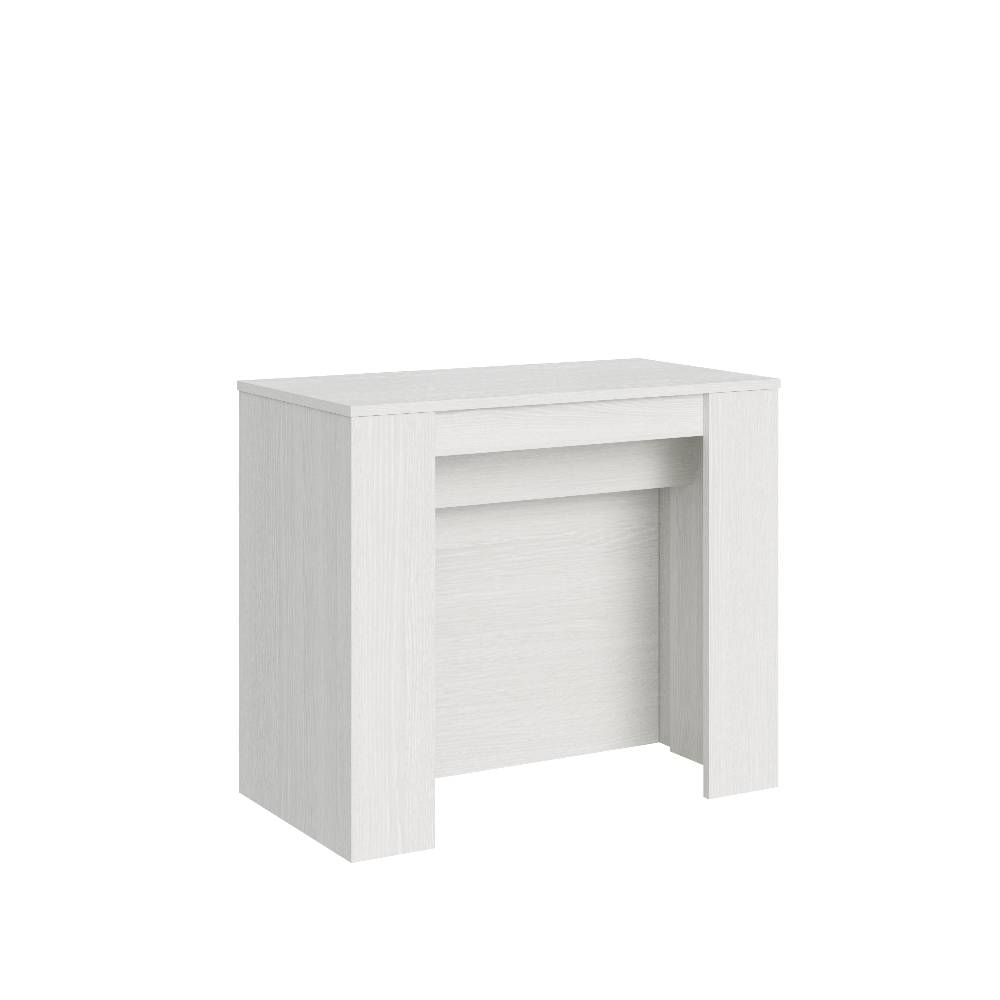 Itamoby Consolle Venus Bianco Frassino 4 allunghe cm.62 Nuovo