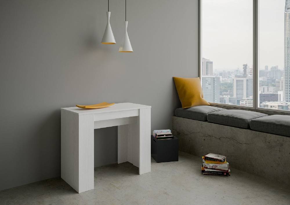 Itamoby Consolle Basic Small Bianco Frassino Soddisfazione Garantita