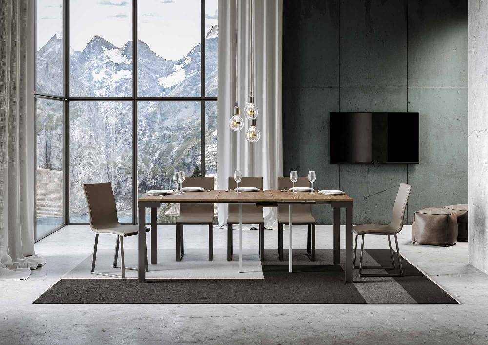 Itamoby Consolle Everyday Small Evolution Noce telaio Antracite Promozione Limitata
