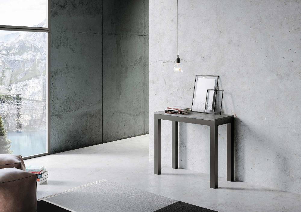 Itamoby Consolle Everyday Small Evolution Cemento telaio Antracite Fino Al -60%