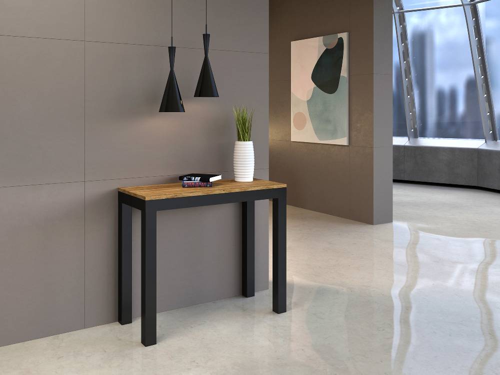 Itamoby Consolle Everyday Small Evolution Quercia Natura telaio Antracite Shopping Online