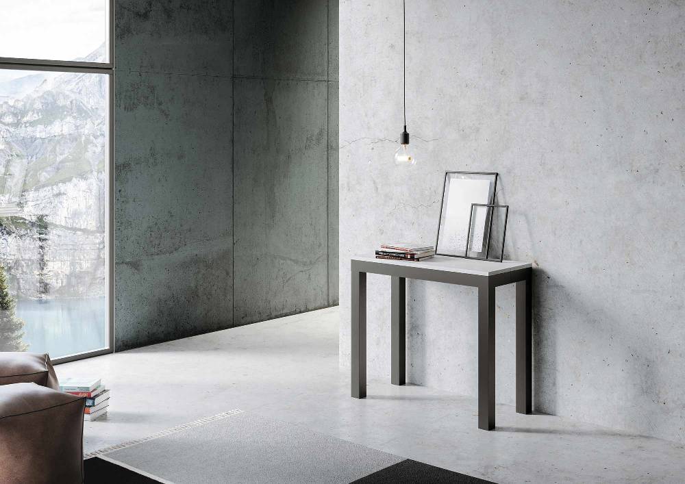 Itamoby Consolle Everyday Small Evolution Bianco Frassino telaio Antracite Affare Del Giorno