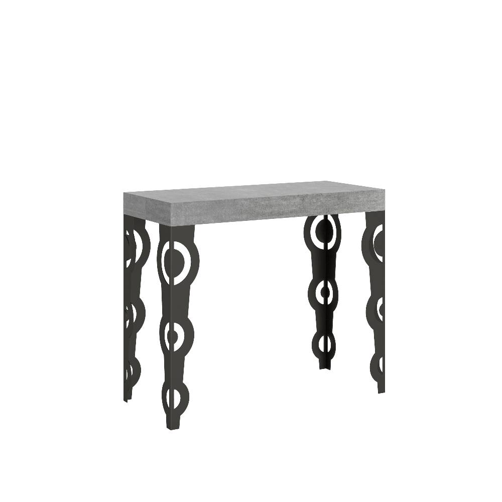 Itamoby Consolle Karamay Small Premium Cemento telaio Antracite