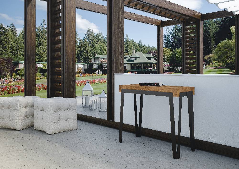 Itamoby Consolle Rio Premium Abete Tinto telaio Antracite Nuova