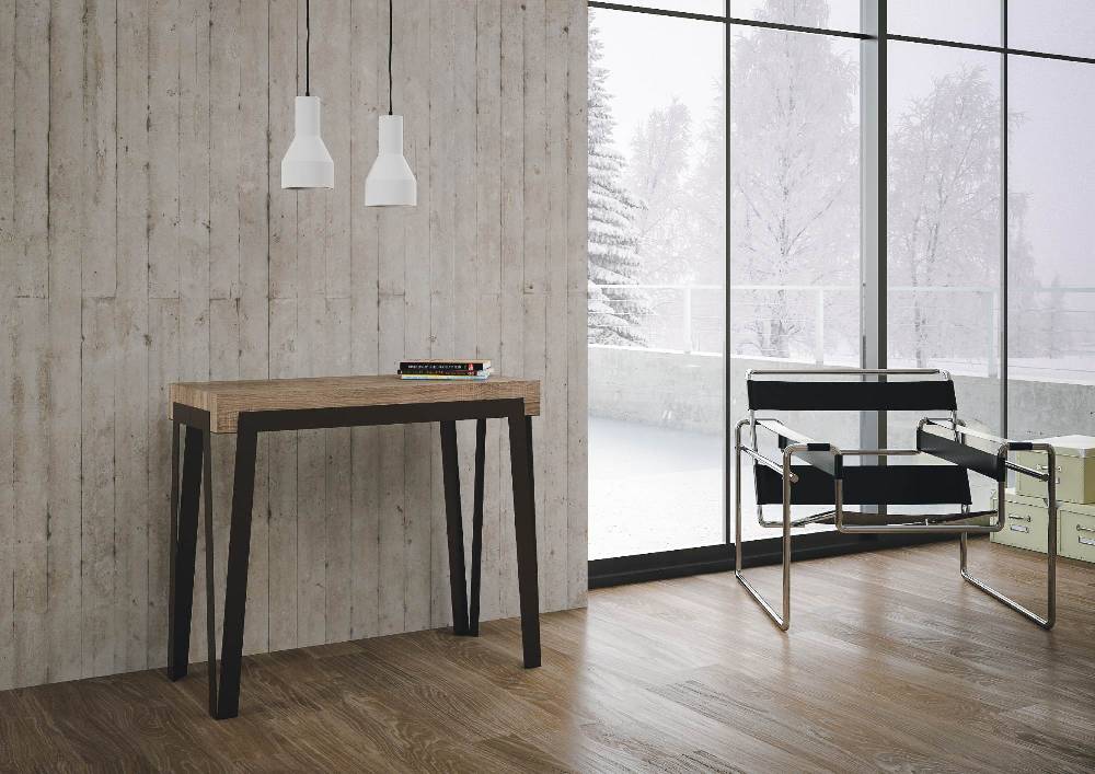 Itamoby Consolle Rio Premium Quercia Natura telaio Antracite Negozio online di fabbrica
