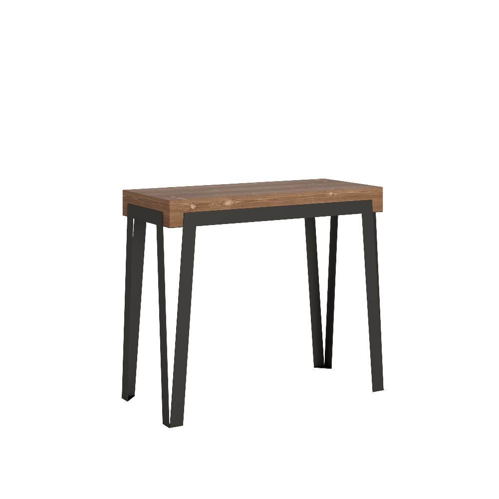 Itamoby Consolle Rio Small Premium Abete Tinto telaio Antracite Fornitura limitata