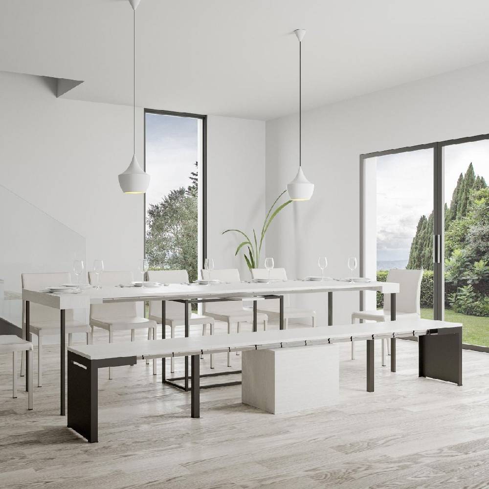 Itamoby Panca Walk Bianco Frassino telaio Antracite Vendita calda