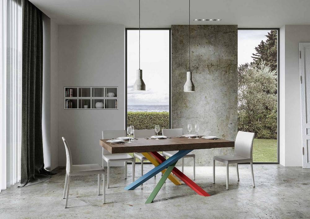 Itamoby Tavolo allungabile 90×160/264 cm Volantis Premium Noce telaio 4/B Enormi risparmi