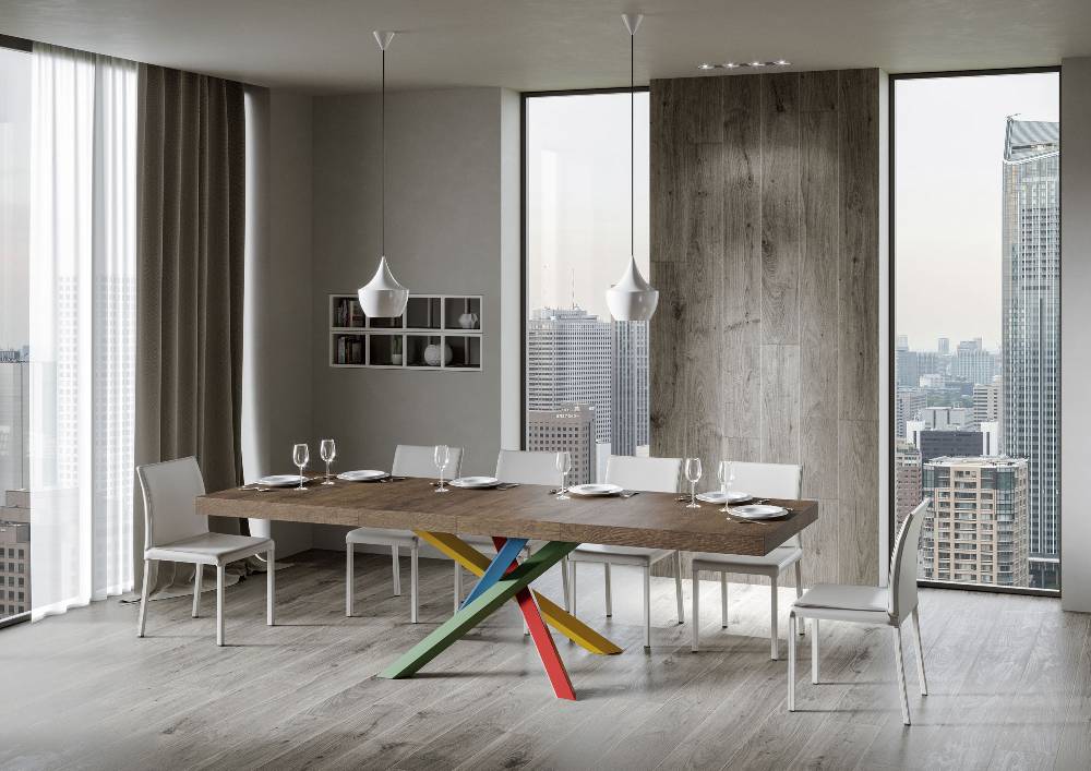 Itamoby Tavolo allungabile 90×160/264 cm Volantis Premium Noce telaio 4/B Enormi risparmi