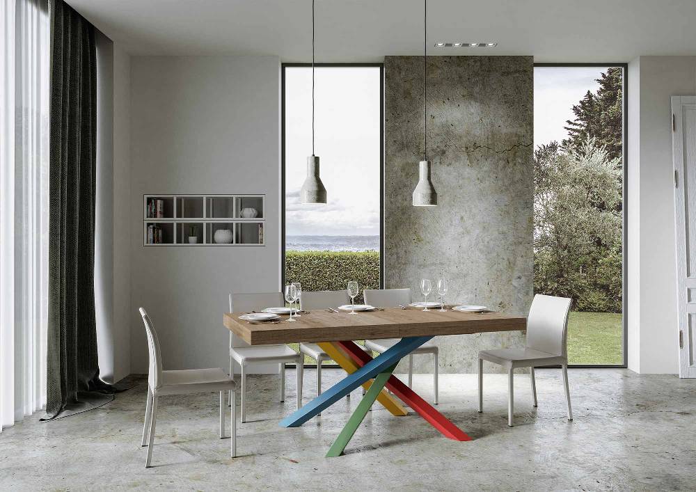 Itamoby Tavolo allungabile 90×160/264 cm Volantis Premium Quercia Natura telaio 4/B Prezzo basso