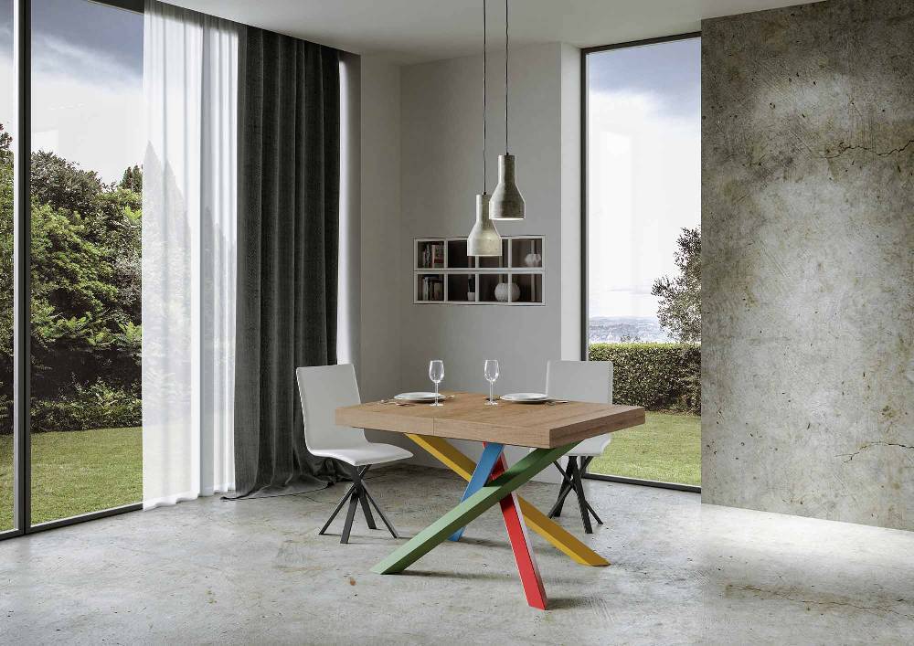 Itamoby Tavolo allungabile 90×130/234 cm Volantis Premium Quercia Natura telaio 4/B Ultimi due giorni