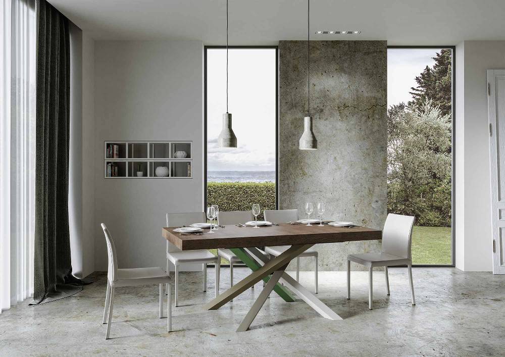 Itamoby Tavolo allungabile 90×180/284 cm Volantis Premium Noce telaio 4/A Only for today
