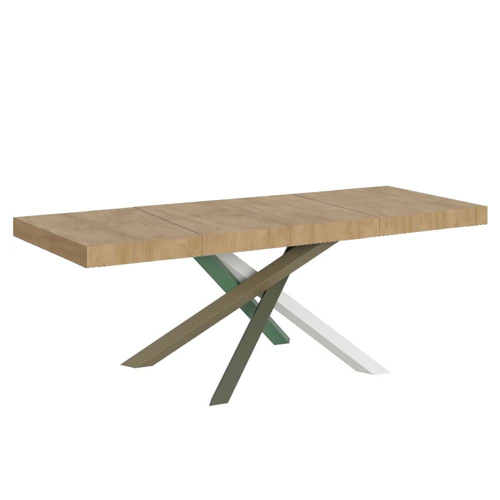 Itamoby Tavolo allungabile 90×180/284 cm Volantis Premium Quercia Natura telaio 4/A Sostegno trimestrale