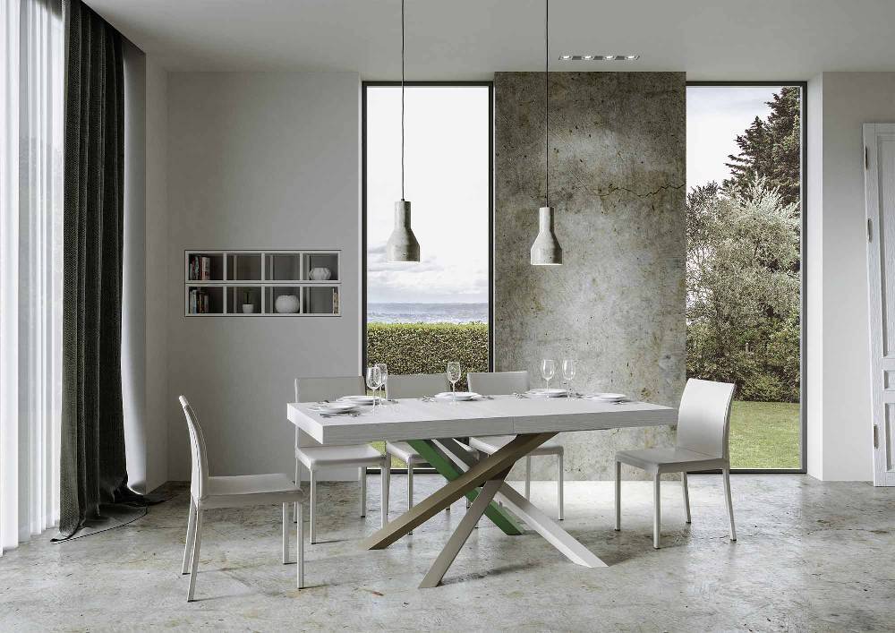 Itamoby Tavolo allungabile 90×180/284 cm Volantis Premium Bianco Frassino telaio 4/A Fino al 55% di sconto