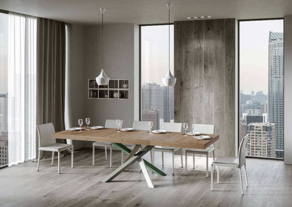 Itamoby Tavolo allungabile 90×160/264 cm Volantis Premium Quercia Natura telaio 4/A Super sconto