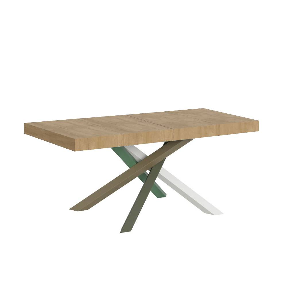 Itamoby Tavolo allungabile 90×140/244 cm Volantis Premium Quercia Natura telaio 4/A Officina